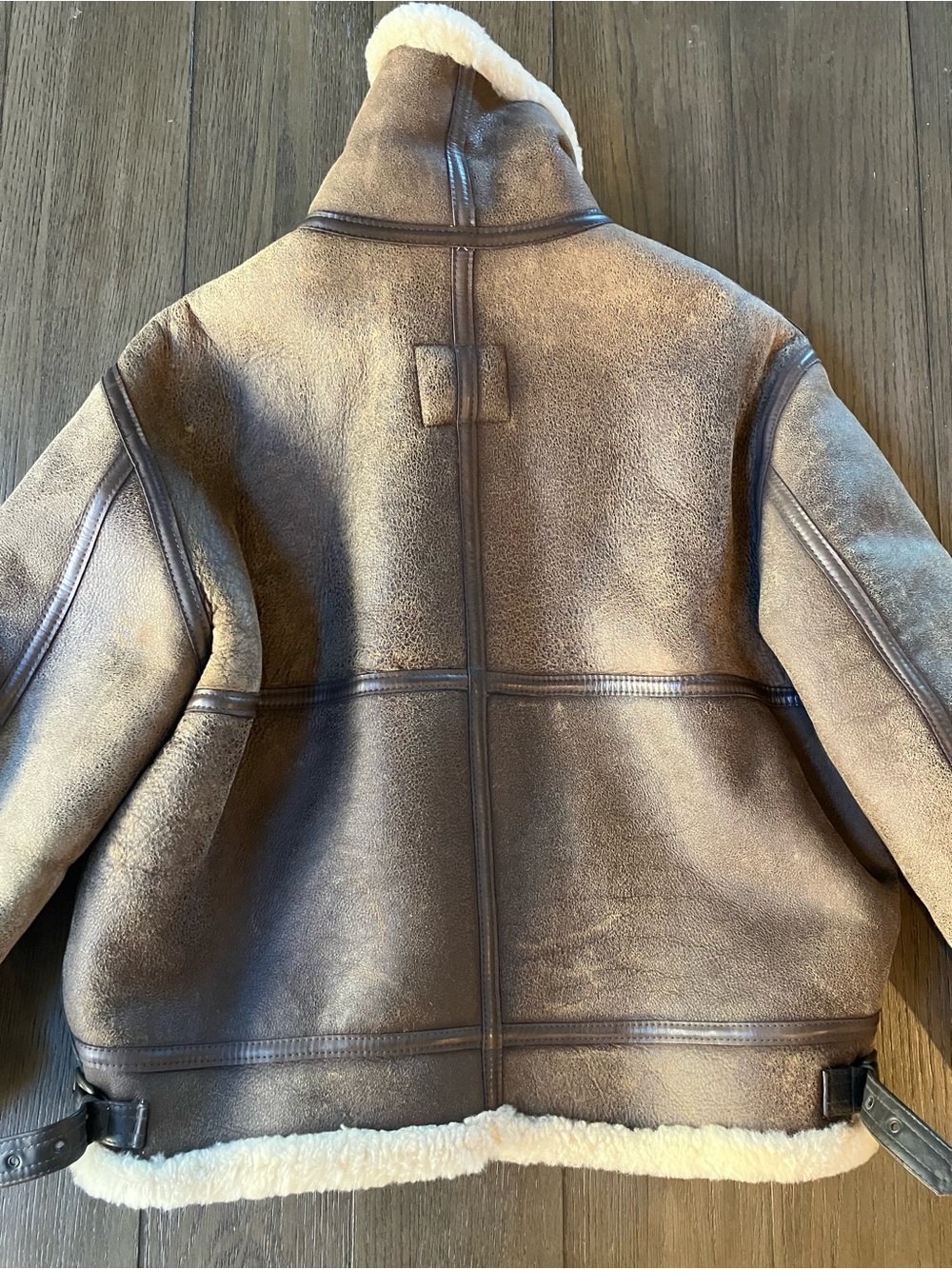 Schott NYC Classic B-3 Sheepskin Leather Bomber Jacket - Picture 13 of 16